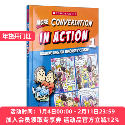 英文原版 More Conversation In Action 1 学乐画中画 更多对话卷1 英文版 进口英语原版书籍