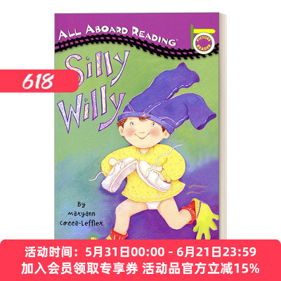 英文原版 Silly Willy 汪培珽一阶 All Aboard Reading系列 英文版 进口英语原版书籍