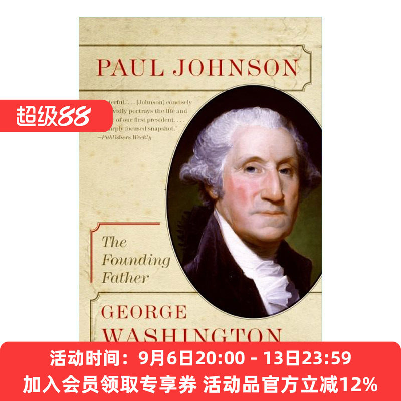 英文原版 George Washington 乔治华盛顿传 美国国父 星汉传记系列 保罗约翰逊 英文版 进口英语原版书籍