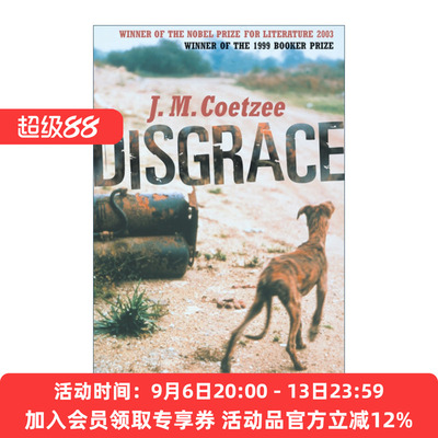 英文原版小说 Disgrace 耻 JM库切 诺贝尔文学奖作家 英文版 进口英语原版书籍