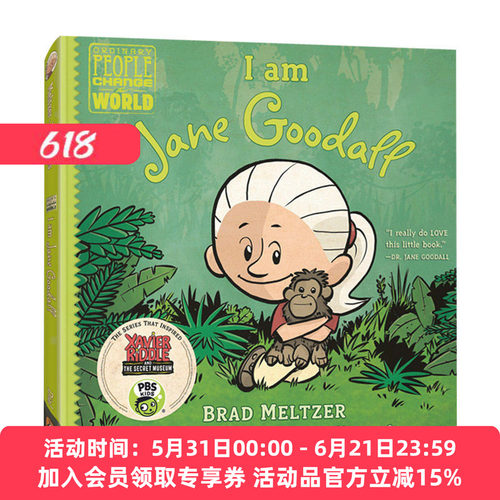 英文原版绘本 I am Jane Goodall 我是珍 古道尔 普通人改变世界系列 Ordinary People Change the World 英文版 进口英语书籍