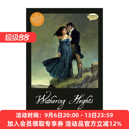 英文原版 Wuthering Heights The Graphic Novel Original Text Classical Comics 呼啸山庄 经典文学全彩漫画版 艾米莉·勃朗特