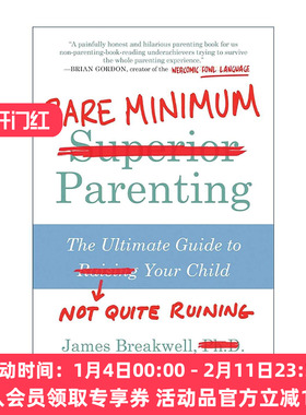 英文原版 Bare Minimum Parenting 最低限度育儿法 如何不完全毁掉你的孩子 英文版 进口英语原版书籍