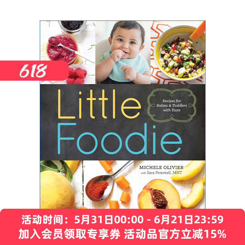 超100道婴儿食谱 英文原版 Little Foodie 英文版 进口英语原版书籍