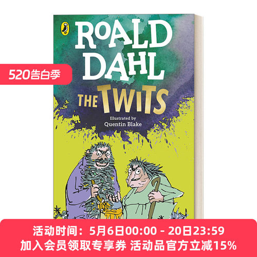 英文原版 The Twits 蠢特夫妇 罗尔德·达尔小说 新封面版 英文版 进口英语原版书籍