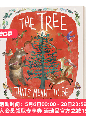 那棵命中注定的树 英文原版绘本 The Tree That's Meant to Be 儿童圣诞主题精装绘本 脚下的世界作者Yuval Zommer 进口英语书籍