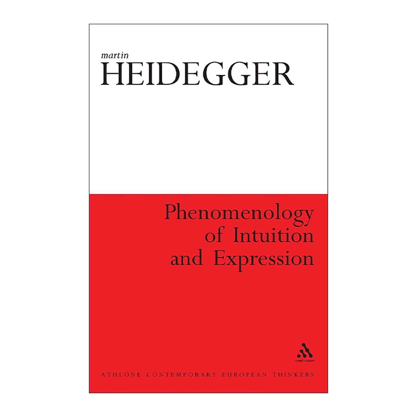 英文原版 Phenomenology of Intuition and Expression 直观与表现的现象学 马丁·海德格尔同名课程 英文版 进口英语原版书籍