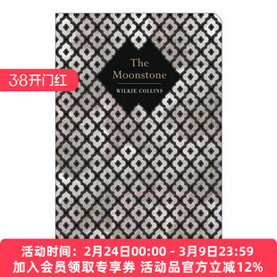 英文原版 The Moonstone 月亮宝石 浮雕封面高颜值装帧设计 精装 Chiltern Classic 威尔基·柯林斯 英文版 进口英语原版书籍