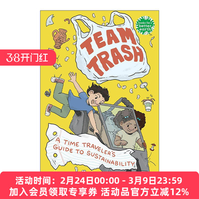 英文原版 Team Trash 团队垃圾 时间旅行者的可持续发展指南 儿童环保科普全彩漫画 垃圾回收 Kate Wheeler 进口英语原版书籍