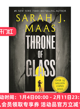 英文原版小说 Throne of Glass 玻璃王座1 莎拉J玛斯畅销奇幻小说 英文版 进口英语原版书籍