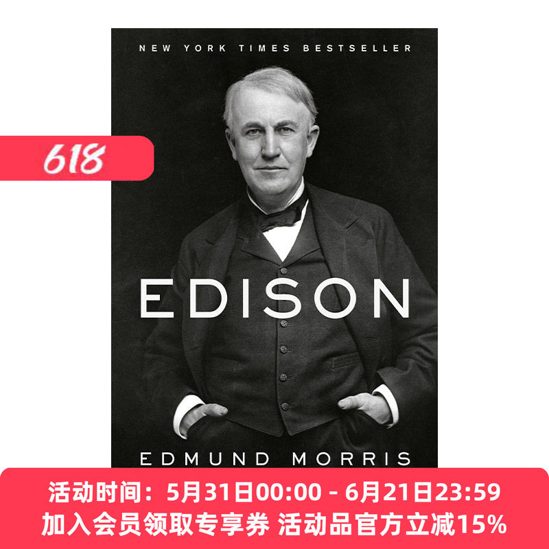 英文原版 Edison 爱迪生传 普利策奖得主Edmund Morris爱德蒙·莫里斯 英文版 进口英语原版书籍