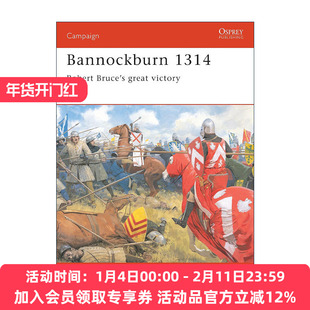 英文原版 Bannockburn 1314 班诺克本战役 苏格兰国王罗伯特·布鲁斯大胜利 战争历史系列 英文版 进口英语原版书籍