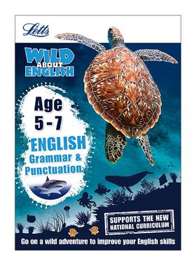 英文原版 Grammar and Punctuation Age 5-7 Letts Wild About 32页 英文语法书5-7岁 英文版 进口英语原版书籍
