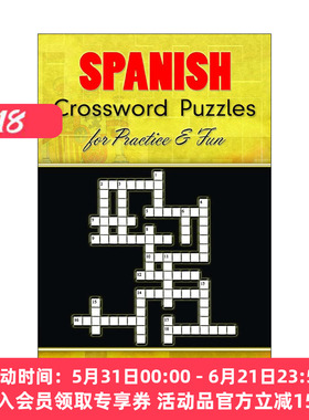 原版 Spanish Crossword Puzzles for Practice and Fun 西班牙语填字游戏 英西双语版 词汇拼写练习 Palmira I. Rojas-Otero