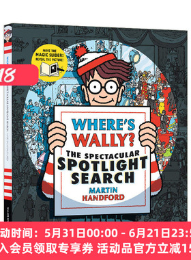 英文原版 Where's Wally? The Spectacular Spotlight Search 沃利在哪儿?引人注目的焦点搜索  精装 英文版 进口英语原版书籍