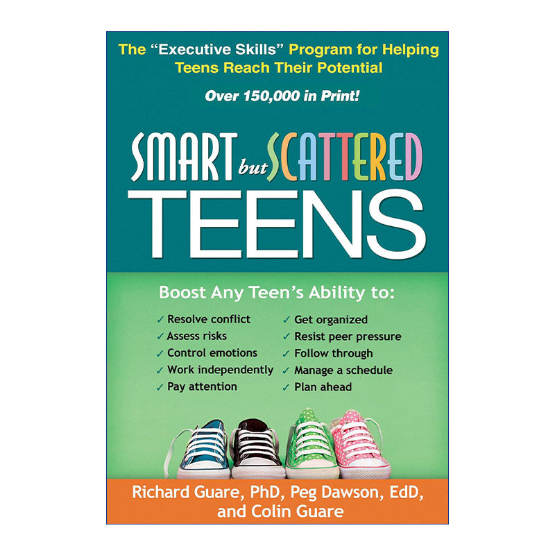 聪明却混乱的孩子  英文原版 Smart but Scattered Teens 青少年版 帮助青少年克服弱执行能力 英文版 进口英语原版书籍
