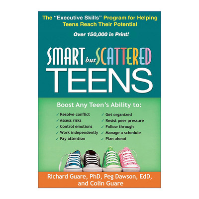聪明却混乱的孩子  英文原版 Smart but Scattered Teens 青少年版 帮助青少年克服弱执行能力 英文版 进口英语原版书籍