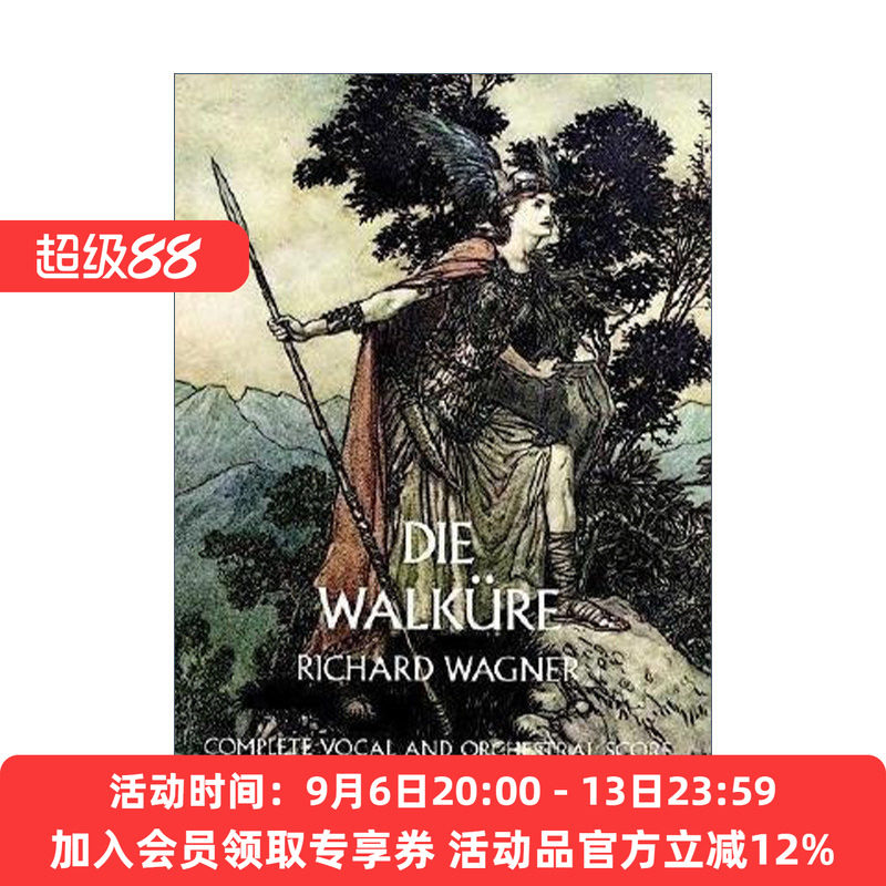 英文原版 Die Walküre 尼伯龙根的指环 女武神 英魂传唤使 歌剧 Richard Wagner 英文版 进口英语原版书籍