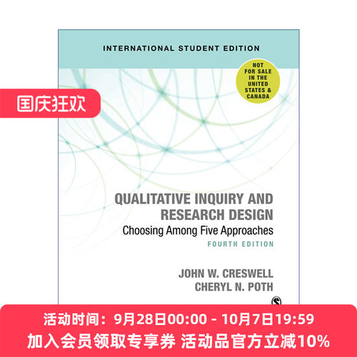 质性研究及其设计  英文原版 Qualitative Inquiry and Research Design 约翰·W·克雷斯威尔 英文版 进口英语原版书籍