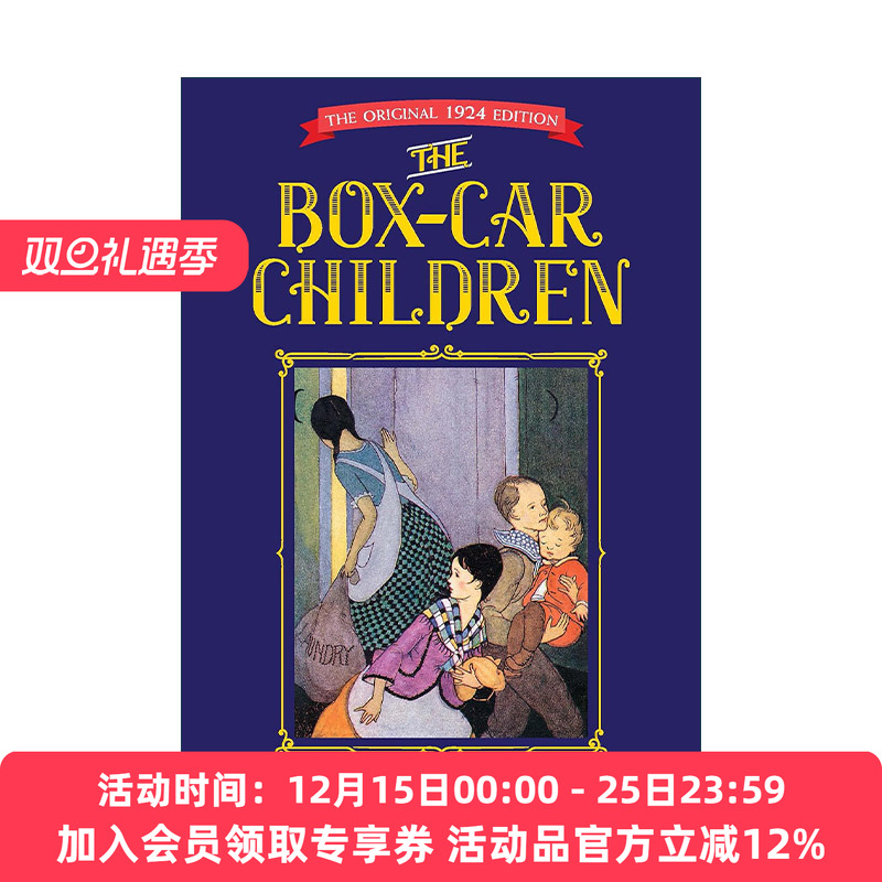 英文原版 The Box-Car Children 棚车少年 1924年原版 精装收藏版 Gertrude Chandler Warner 英文版 进口英语原版书籍