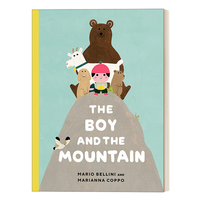 男孩和山 英文原版 The Boy and the Mountain 3-7岁儿童户外活动露营主题艺术精装绘本 名家Marianna Coppo 英文版 进口英语书籍
