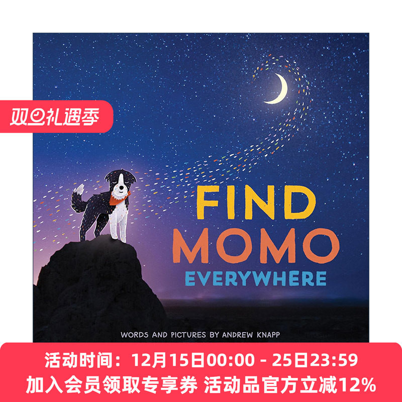 英文原版 Find Momo Everywhere 到处寻找莫莫 让我们找到莫莫 儿童精装宠物绘本 Andrew Knapp 英文版 进口英语原版书籍