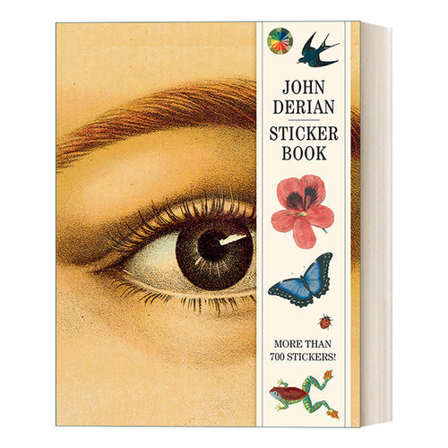 英文原版 John Derian Sticker Book John Derian Paper Goods 约翰·德里安贴纸书 贴纸系列 动植物 人物 送礼 英文版 进口英语书