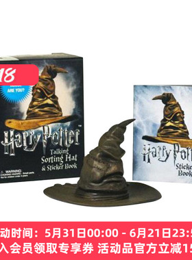 哈利 英文原版 Harry Potter Talking Sorting Hat and Sticker Book 哈利·波特会说话的分院帽和贴纸书 英文版 进口英语原版书籍