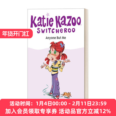 英文原版 Anyone but Me #1 Katie Kazoo  Switcheroo 凯蒂·卡祖系列1 女孩奇幻冒险主题章节桥梁书 Nancy Krulik  进口书籍
