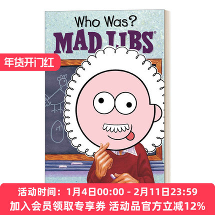 英文原版 Who Was? Mad Libs World's Greatest Word Game 是谁 疯狂填词 名人传记系列 英文版 进口英语原版书籍