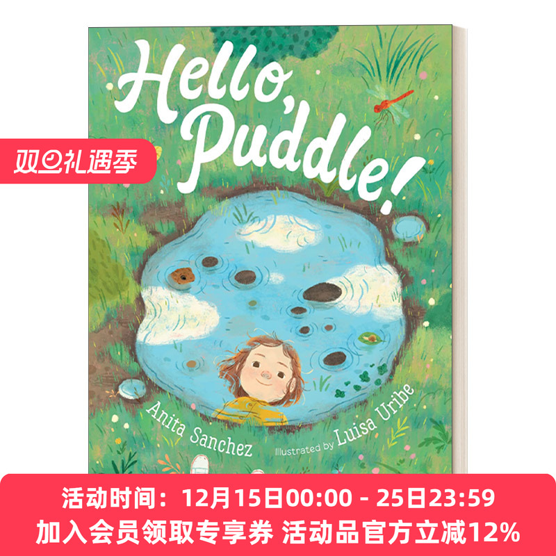英文原版绘本 Hello Puddle 你好小水塘 精装儿童绘本图画书 Anita Sanchez 英文版 进口英语原版书籍