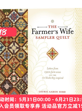 华研原版 农夫妻子样品拼布 缝纫模板 英文原版 The Farmer's Wife Sampler Quilt  英文版 进口英语书籍