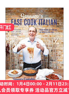 英文原版 Gennaro's Fast Cook Italian 意大利名厨Gennaro Contaldo的快手意式食谱 精装 英文版 进口英语原版书籍