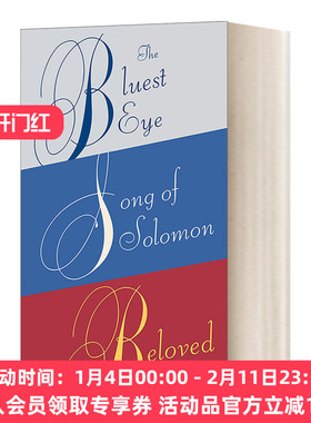 托妮·莫里森三册套装 英文原版 Toni Morrison 蓝的眼睛 所罗门之歌 宠儿 诺贝尔文学奖得主 英文版 进口英语原版书籍