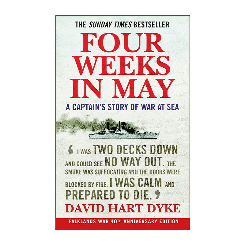 英文原版 Four Weeks in May 五月里的四个星期 一个船长亲历的马岛战争 英文版 进口英语原版书籍