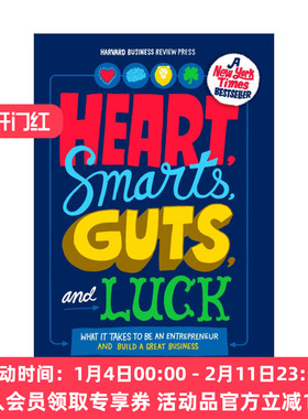英文原版 Heart Smarts Guts and Luck 心 智慧 勇气和运气 企业管理 创业发展指南 哈佛商业评论 Anthony K Tjan 精装 英文版