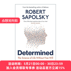 英文原版 Determined 注定 没有自由意志的生命科学 罗伯特·萨波斯基 英文版 进口英语原版书籍