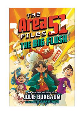英文原版 The Big Flush The Area 51 Files 02 51区档案系列2 大冲洗 儿童科幻推理小说 Julie Buxbaum 精装 进口英语原版书籍