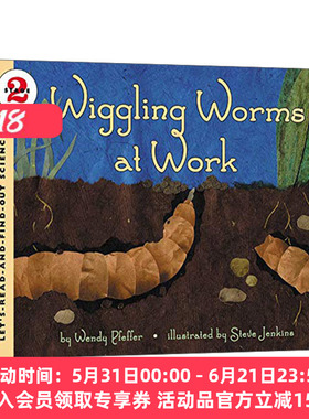 英文原版绘本 Let's Read and Find Out 2 Wiggling Worms at Work 自然科学启蒙 L2工作中的蠕虫 英文版 进口英语原版书籍