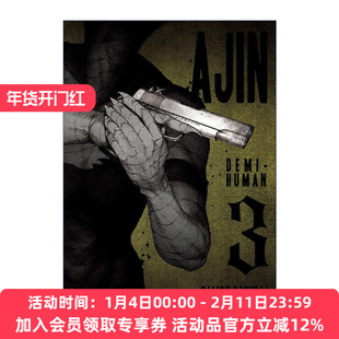 英文原版 Ajin 03 Demi-Human 亚人 卷三 科幻漫画 樱井画门Gamon Sakurai 英文版 进口英语原版书籍