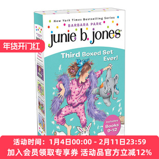 朱尼琼斯9-12册盒装 英文原版 Junie B Jones Third Boxed Set Ever 9-12 第三套 英文版 进口英语原版书籍
