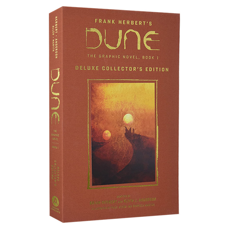 英文原版 Dune The Graphic Novel Book 1 Dune Deluxe Collector's Edition 沙丘漫画版第一部 精装豪华布面烫金封套版 科幻小说 书籍/杂志/报纸 文学小说类原版书 原图主图