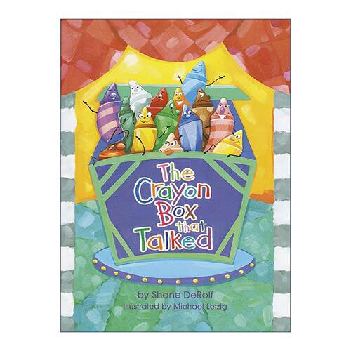 英文原版 The Crayon Box that Talked 会说话的蜡笔盒 欺凌与争吵 儿童精装绘本 Shane Derolf 英文版 进口英语原版书籍