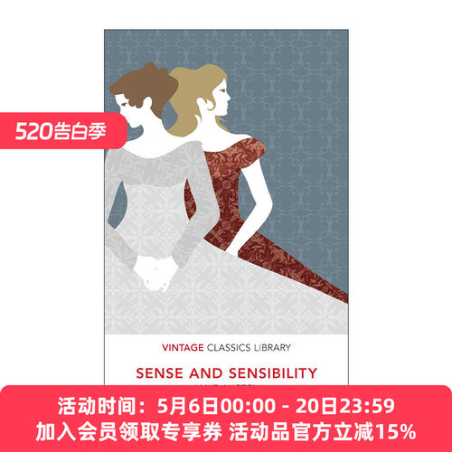英文原版 Sense and Sensibility 理智与情感 Vintage经典图书馆系列 英文版 进口英语原版书籍