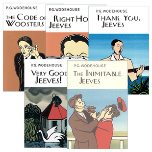 英文原版小说 Everyman's Library P G WODEHOUSE 万能管家吉夫斯系列5册 P.G.伍德豪斯 Everyman精装收藏版 英文版 进口英语书籍