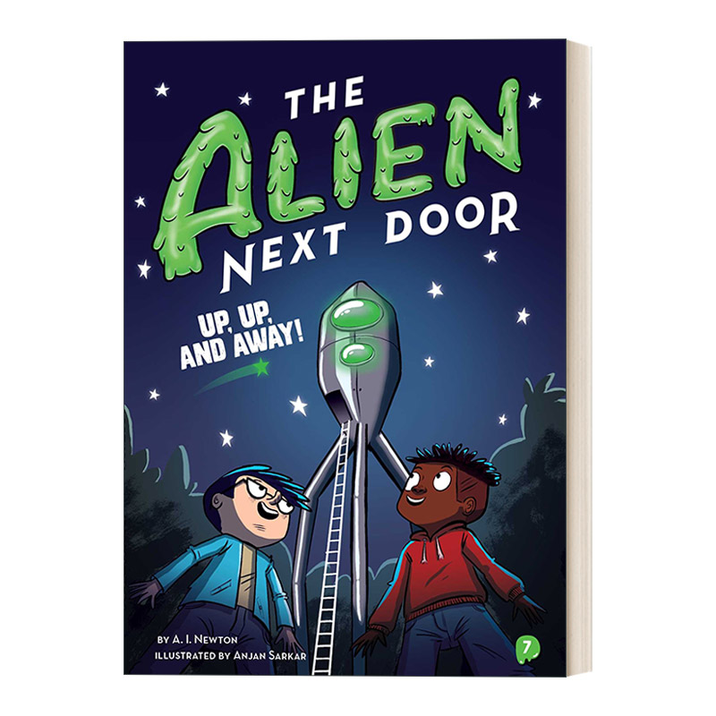 英文原版 The Alien Next Door 7 Up Up and Away  隔壁的外星人7 英文版 进口英语原版书籍