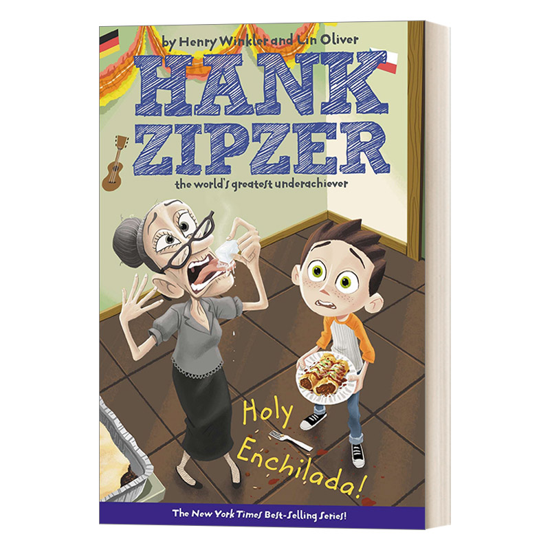 英文原版 Hank Zipzer 06 Holy Enchilada! 汉克历险记6 超辣的玉米卷饼 青少年幽默搞笑校园成长章节小说 英文版 进口英语书籍