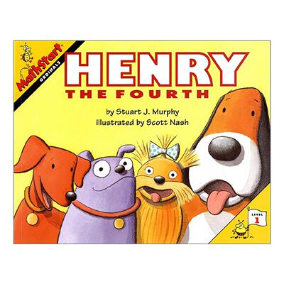 英文原版 Mathstart Level 1 Henry the Fourth 数学启蒙绘本1级 英文版 进口英语原版书籍
