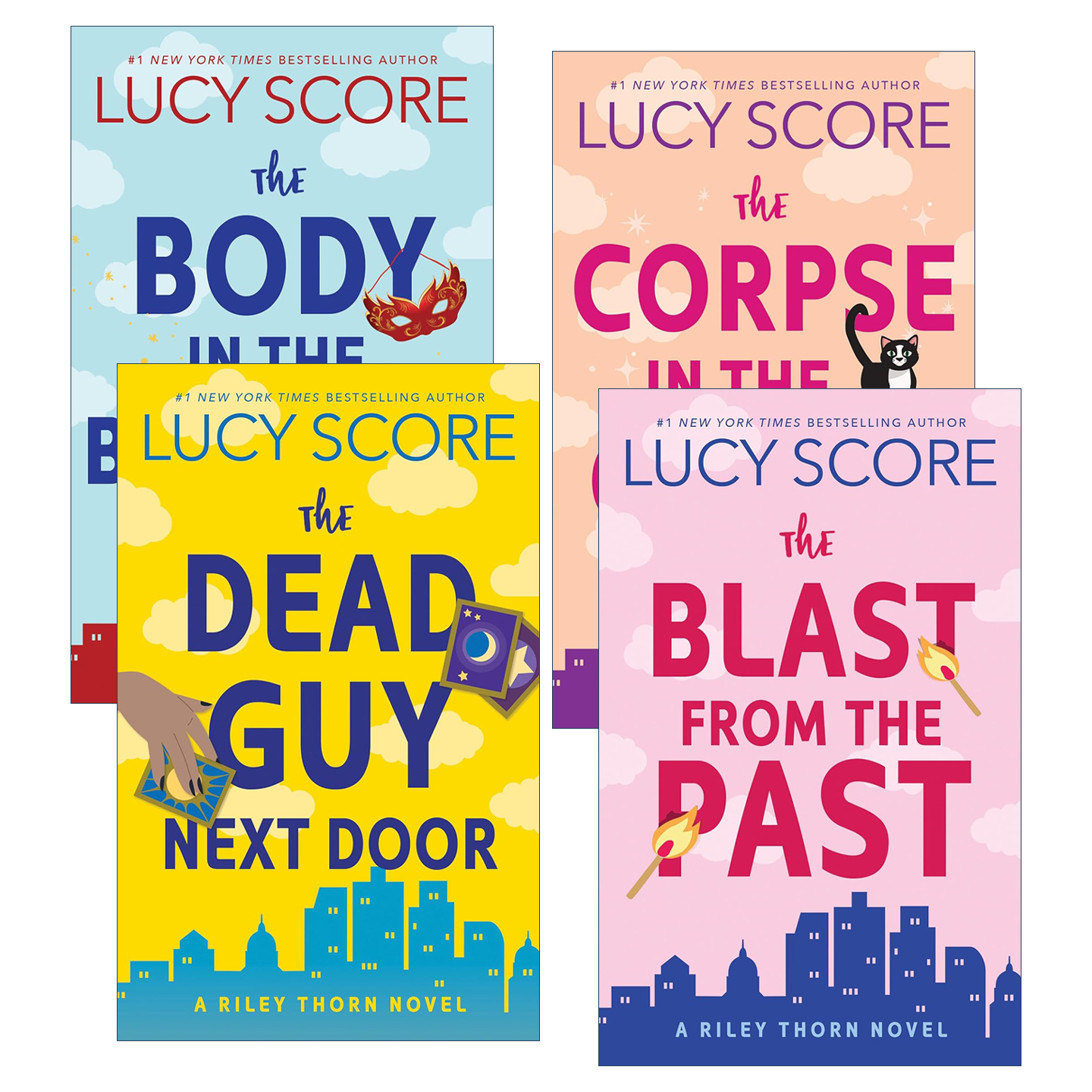 英文原版 Riley Thorn 莱利·索恩系列4册 推理喜剧 Things We Never Got Over作者Lucy Score 英文版 进口英语原版书籍