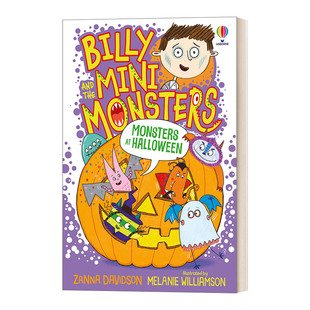 万圣节的怪兽 比利和迷你怪兽9万圣节的怪兽 全彩 英文原版 Billy and the Mini Monsters in Dark Usborne儿童幽默桥梁章节进口书